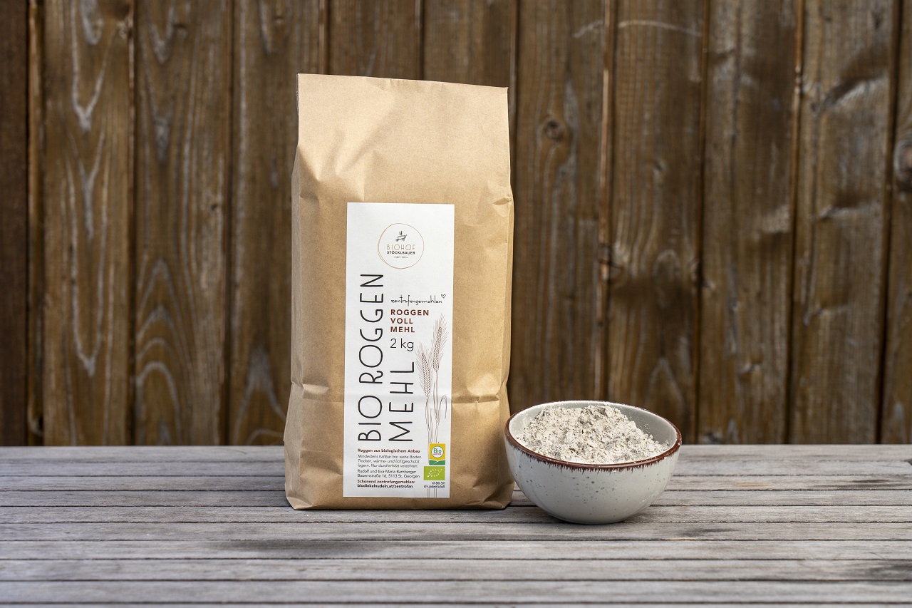 RoggenVollmehl Roggenvollmehl 1kg, kbA – Bild 1