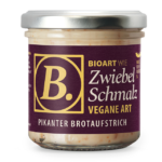 Zwiebelschmalz, veganer Brotaufstrich, 120g, bio MHD 29.12.