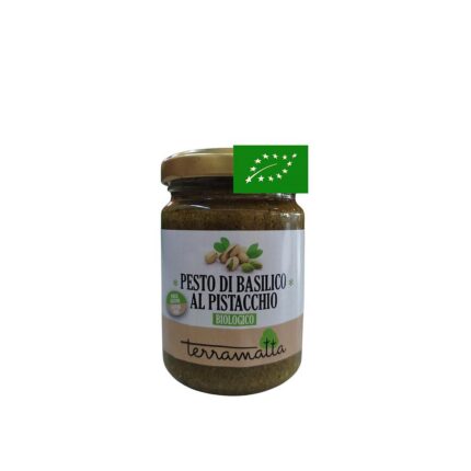 Basilikum-Pesto mit Pistazien, 130 g bio