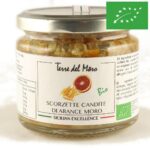 kandierte Orangenschalen, 210g Glas, bio